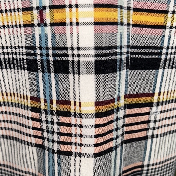 NWT Jules & Leopold Plaid Printed Ruched 3/4 Sleeve Blazer - M - Picture 12 of 12